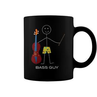Funny Mens Double Bass Player Boy Bass Instrument Coffee Mug | Mazezy