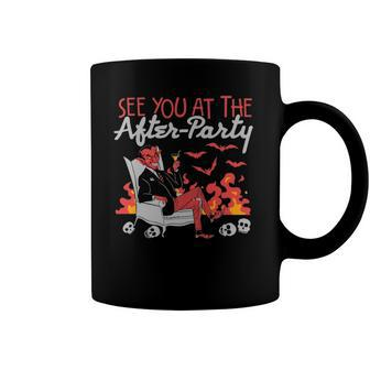 Funny See You At The After-Party Hell Devil Skull Casual Coffee Mug | Mazezy