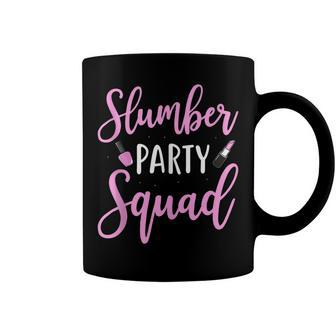 Funny Slumber Party Squad Sleepover Pajama Nails And Makeup V2 Coffee Mug - Seseable