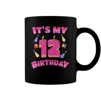 Funny Sweet Donut Its My 12Th Birthday 12 Yr Old Gift Girls Coffee Mug | Mazezy