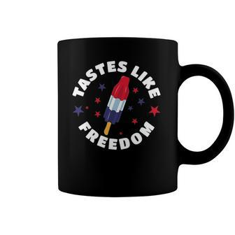 Funny Tastes Like Freedom Red White Blue 4Th Of July Party Coffee Mug | Mazezy DE