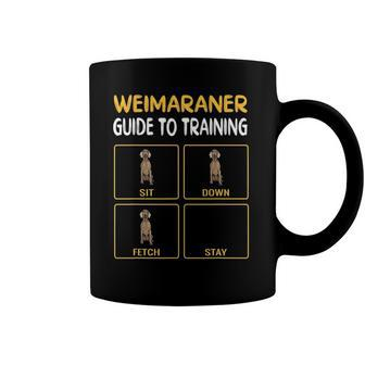 Funny Weimaraner Guide To Training Dog Obedience Trainer Coffee Mug | Mazezy