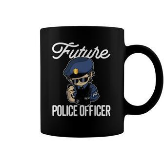 Future Police Officer Boy Future Police Officer Coffee Mug | Mazezy