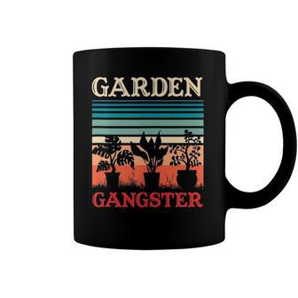 Garden Gangster Funny Gardening Retro Vintage Coffee Mug | Mazezy