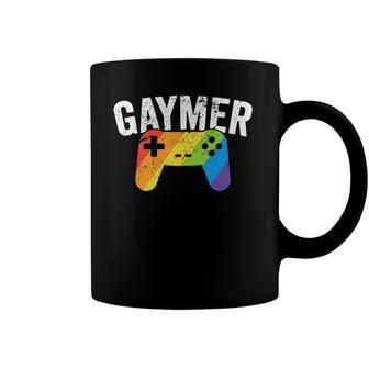 Gaymer Lgbt Gamer Pride Rainbow Parade March Nerd Geek Coffee Mug | Mazezy