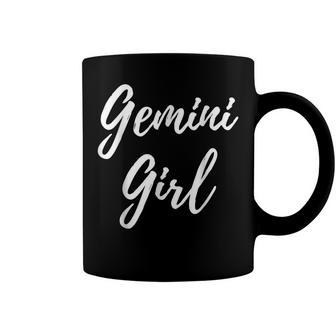 Gemini Girl Zodiac Astrological Sign Horoscope Birthday Coffee Mug - Seseable