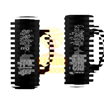 Gemini Zodiac Black African Afro Queen May June Birthday Coffee Mug - Seseable