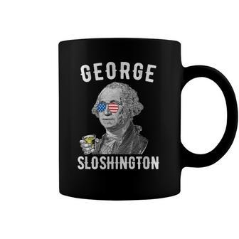 George Sloshington Washington 4Th Of July Funny American Coffee Mug | Mazezy
