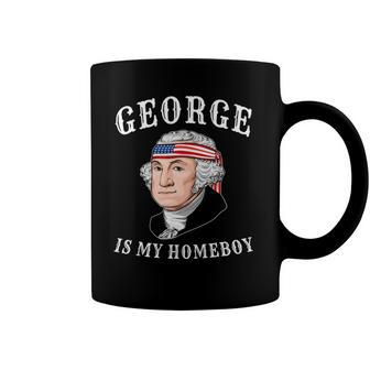 George Washington Funny 4Th Of July American Flag Coffee Mug | Mazezy