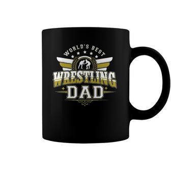 Gifts For Men Worlds Best Freestyle Wrestling Dad Coffee Mug | Mazezy