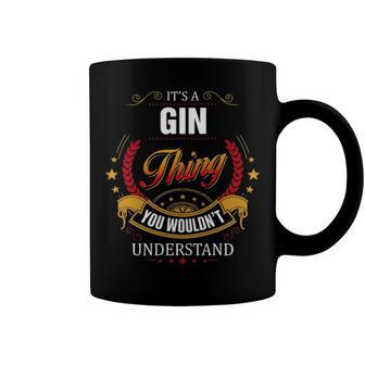 Gin Shirt Family Crest Gin T Shirt Gin Clothing Gin Tshirt Gin Tshirt Gifts For The Gin Coffee Mug - Seseable