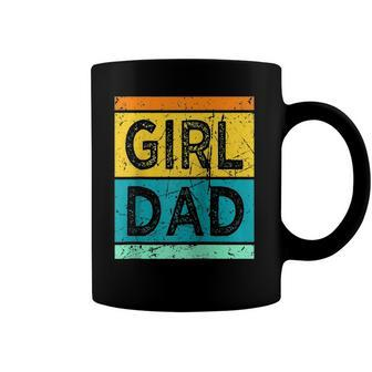 Girl Dad With Daughters Hashtag For Men Raglan Baseball Tee Coffee Mug | Mazezy