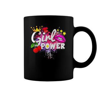 Girl Power Queen Vintage Retro Coffee Mug | Mazezy