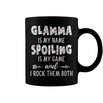 Glamma Grandma Gift Glamma Is My Name Spoiling Is My Game Coffee Mug - Seseable