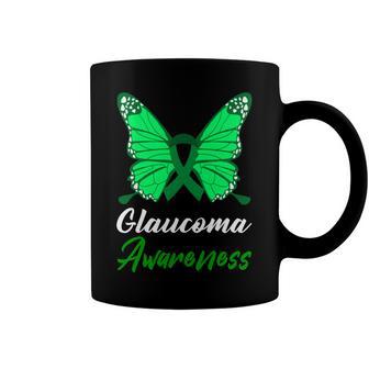 Glaucoma Awareness Butterfly Green Ribbon Glaucoma Glaucoma Awareness Coffee Mug | Favorety