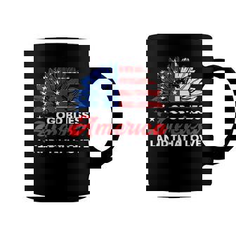 God Bless America Land That I Love 4Th Of July Usa Sunflower Coffee Mug - Seseable