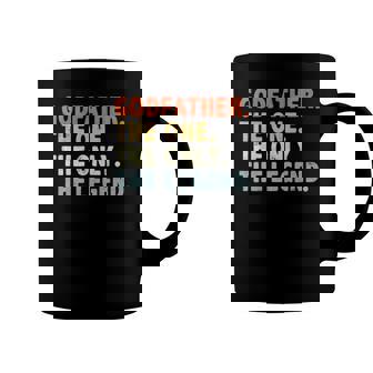 Godfather The One Only Legend Funny Fathers Day For Father Coffee Mug | Mazezy