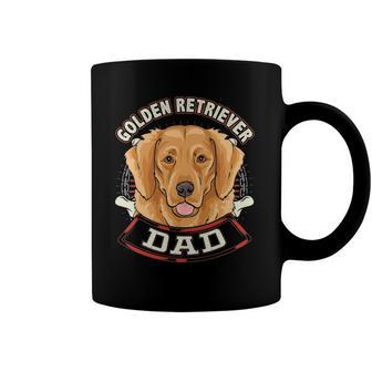 Golden Retriever Dad Fathers Day Gift Coffee Mug | Mazezy