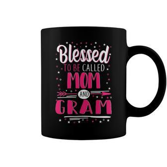 Gram Grandma Gift Blessed To Be Called Mom And Gram Coffee Mug - Seseable
