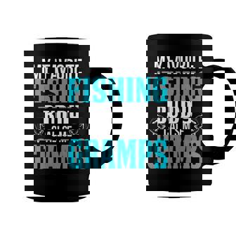 Gramps Grandpa Fishing Gift My Favorite Fishing Buddy Calls Me Gramps Coffee Mug - Seseable