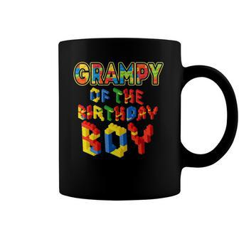 Grampy Of The Birthday Boy Block Building Birthday Boy Coffee Mug | Mazezy