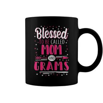 Grams Grandma Gift Blessed To Be Called Mom And Grams Coffee Mug - Seseable