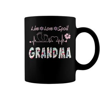 Grandma Gift Grandma Live Love Spoil Coffee Mug - Seseable