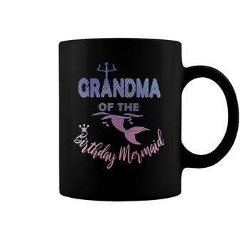 Grandma Of The Birthday Mermaid Family Matching Granny Coffee Mug | Mazezy