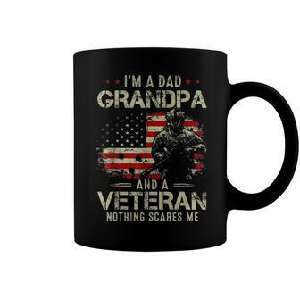 Grandpa  For Men Fathers Day Im A Dad Grandpa Veteran  Coffee Mug