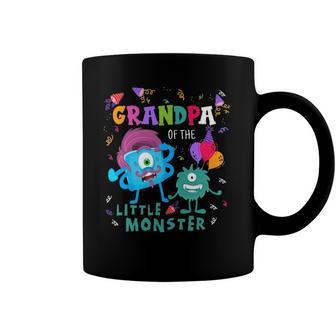 Grandpa Of The Little Monster Birthday Coffee Mug | Mazezy