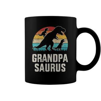 Grandpasaurus Vintage Dinosaur For Grandpa Fathers Day Coffee Mug | Mazezy