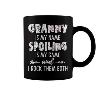 Granny Grandma Gift Granny Is My Name Spoiling Is My Game Coffee Mug - Seseable