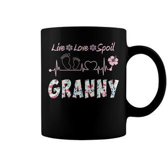 Granny Grandma Gift Granny Live Love Spoil Coffee Mug - Seseable