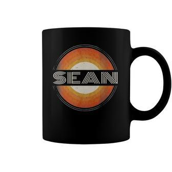 Graphic Tee First Name Sean Retro Personalized Vintage Coffee Mug | Mazezy DE