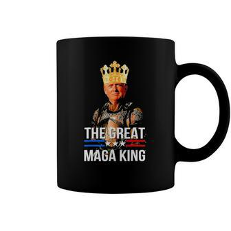 Great Maga King Trump Ultra Maga Crowd Anti Biden Ultra Maga Coffee Mug | Mazezy