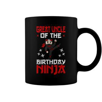 Great Uncle Of The Birthday Ninja Shinobi Themed B-Day Party Coffee Mug - Seseable