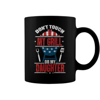 Grill Usa Flag 4Th Of July Patriotic Barbeque Dad Daddy Coffee Mug - Seseable