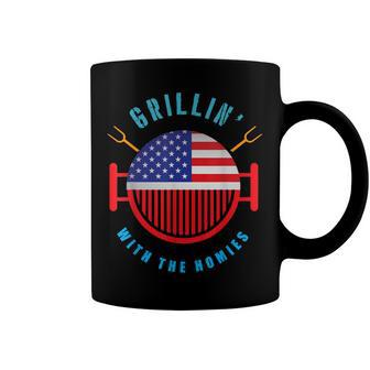 Grillin Dad Grilling T 4Th Of July Independence Coffee Mug - Seseable