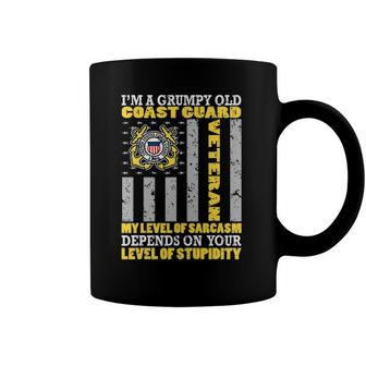 Grumpy Old Coast Guard United States Military Veteran Gift Coffee Mug | Mazezy