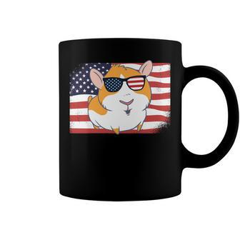 Guinea Pig Dad & Mom American Flag 4Th Of July Usa Funny Coffee Mug - Seseable