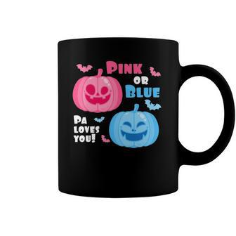 Halloween Gender Reveal Pa Loves You Fall Theme Coffee Mug | Mazezy