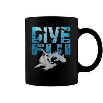 Hammerhead Shark And Whitetip Dive Fiji Hammerhead Coffee Mug | Mazezy