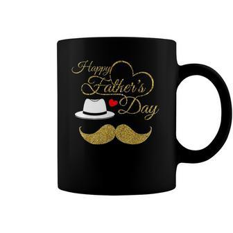 Happy Fathers Day Gold For Men Dad Love Coffee Mug | Mazezy