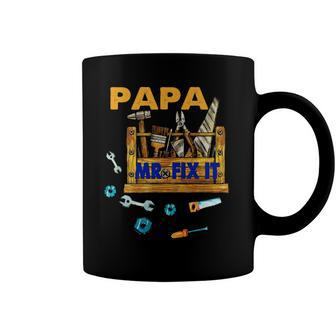 Happy Fathers Day Papa Mr Fix It For Dad Papa Father Coffee Mug | Mazezy