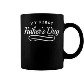 Happy First Fathers Day - New Dad Gift Coffee Mug - Monsterry DE