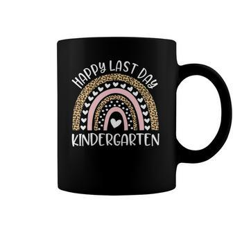 Happy Last Day Of Kindergarten Teacher Student Rainbow Coffee Mug | Mazezy