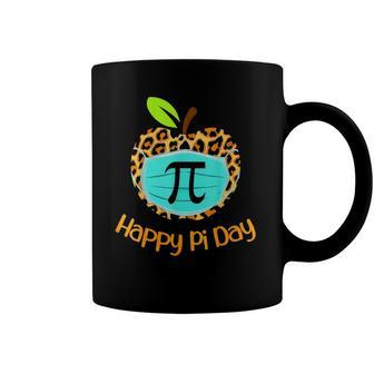 Happy Pi Day Love Math Teacher Leopard Pi Mask Coffee Mug | Mazezy