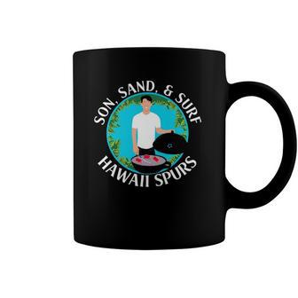 Hawaii Spurs Son Sand And Surf Coffee Mug | Mazezy