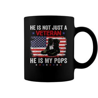He Is Not Just A Veteran My Pops Veterans Day Patriotic Coffee Mug | Mazezy