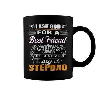 He Sent Me Stepdad Coffee Mug - Monsterry